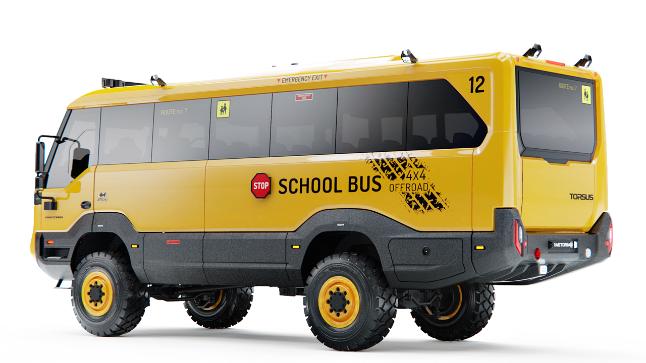 Torsus Praetorian School Bus - Bas Sekolah Paling Lasak untuk 