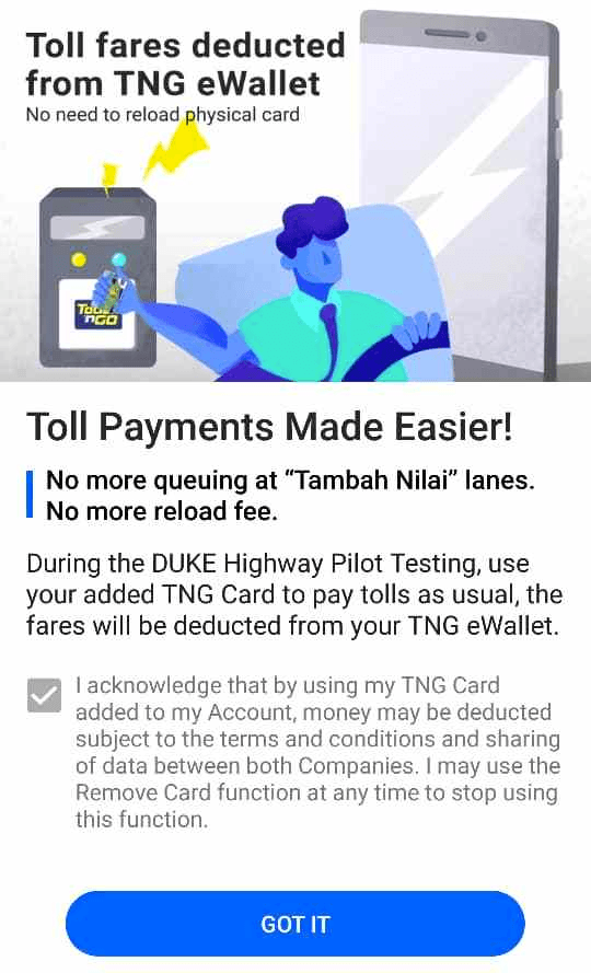 Touch N Go Ewallet Daftar Kad Tng Dan Guna Baki E Dompet Untuk Bayar Tol Duke