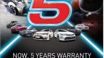 Toyota Kini Hadir Dengan Waranti 5 Tahun