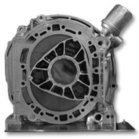 Rotor dan perumah dalam enjin Mazda RX-7. Semua bahagian itu menggantikan peranan piston, silinder, injap, rod penyambung dan aci engkol dalam enjin berpiston.