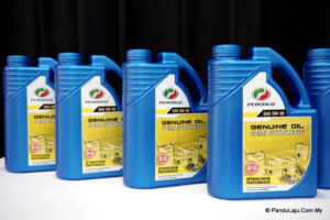 Minyak Pelincir Perodua Warna Botol Baharu