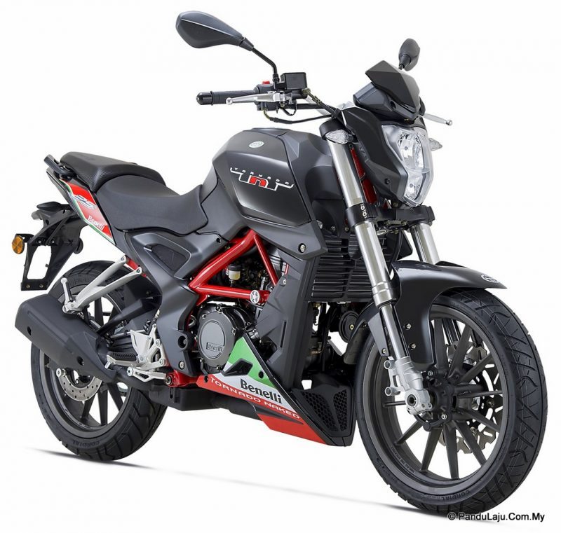 Benelli TnT25 Warna  Hitam  Harga  Kekal RM12 990