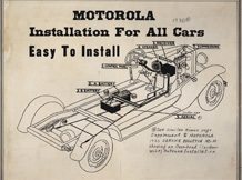 Diagram pemasangan radio Motorola pada 1930.