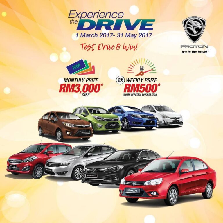 Experience the Drive, Test Drive & Win proton