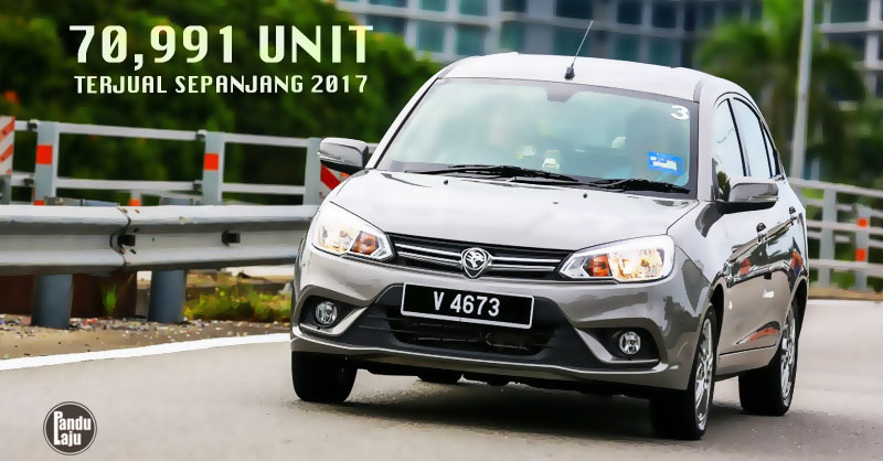 Proton Jual 70,991 Unit Kereta Sepanjang 2017 - Saga 