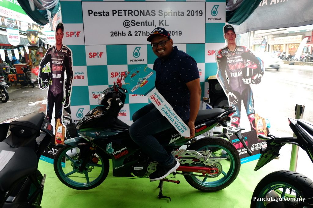 Pemenang Yamaha Y15ZR PETRONAS Sprinta Bonanza 2019