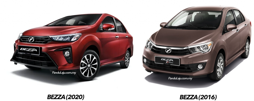 Perodua Bezza AV 2020 vs Perodua Bezza AV 2016