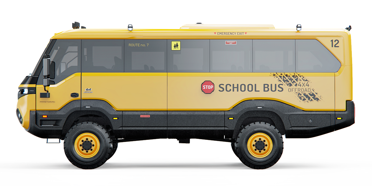 Torsus Praetorian School Bus - Bas Sekolah Paling Lasak untuk 