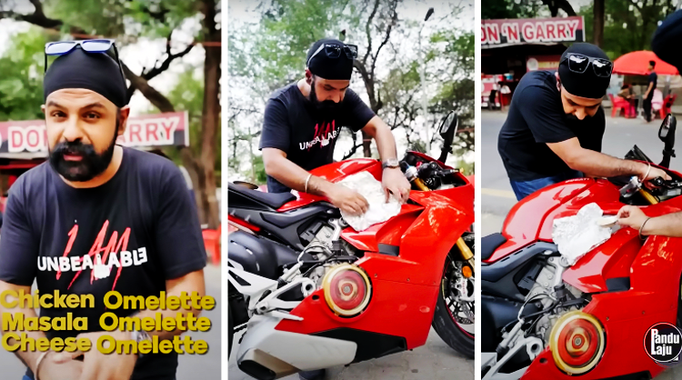 #Videotomotif: YouTuber India Buktikan Ducati Panigale V4 S Boleh Masak Telur Dadar!