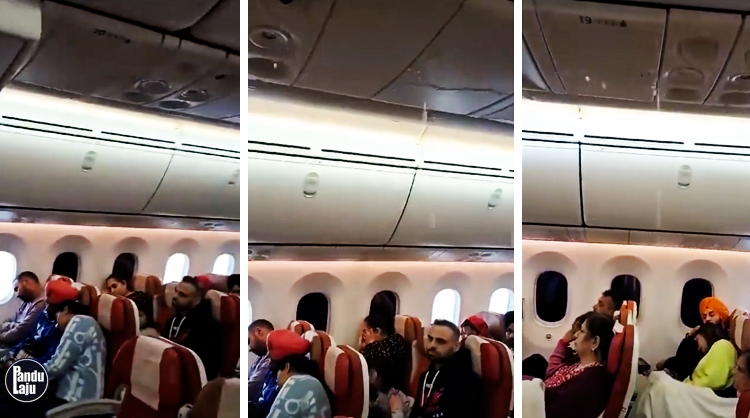 Video Hujan dalam Kabin Pesawat Air India