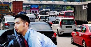 Lebuh raya LPT1 sesak