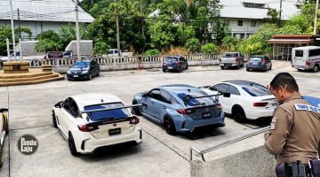 Pelancong Malaysia berlumba haram di Hatyai kena tahan.