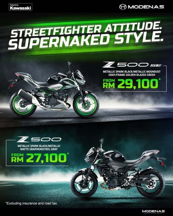 Poster Modenas Z500 dan Z500 SE 2025