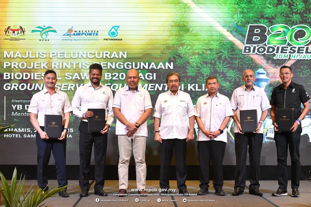 Projek rintis biodiesel B20 di KLIA pada 2025.