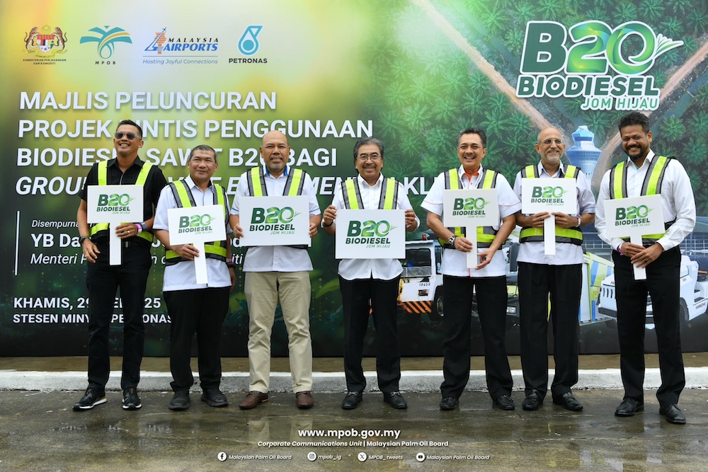 Projek rintis biodiesel B20 di KLIA pada 2025.