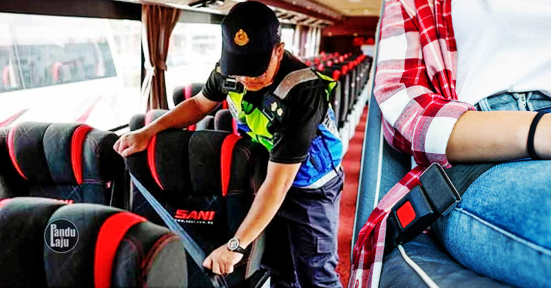 Bak ekspres dan persiaran Malaysia wajib pasang tali keledar mula 1 Julai 2025