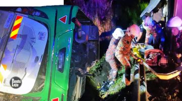 Kemalangan bas ekspres pelajar UPSI di Jalan Gerik-Jeli