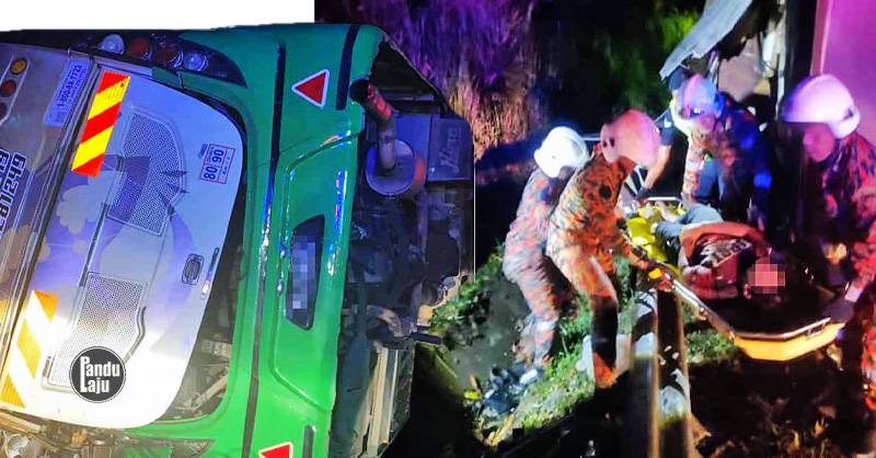 Kemalangan bas ekspres pelajar UPSI di Jalan Gerik-Jeli