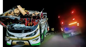 Kemalangan bas ekspres bawa pelajar UPSI di jalan Gerik-Jeli