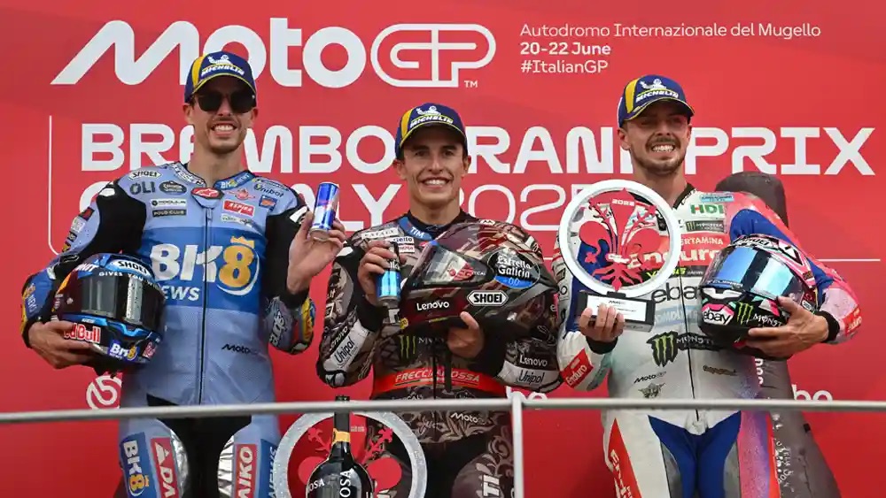 Podium GP Mugello 2025