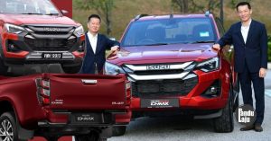 CEO Isuzu Malaysia, Tomoyuki Yamaguchi (kiri) dan COO Isuzu Malaysia, Kenichi Kudo.