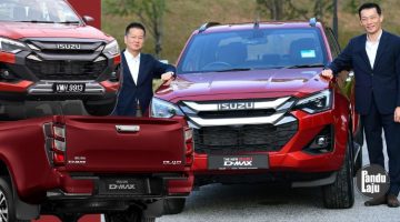 CEO Isuzu Malaysia, Tomoyuki Yamaguchi (kiri) dan COO Isuzu Malaysia, Kenichi Kudo.