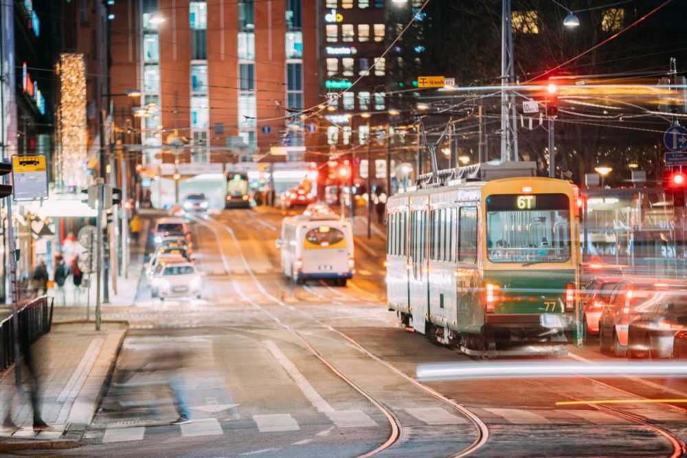 Jalan raya di banda raya Helsinki
