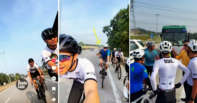 Berbasikal di jalan raya