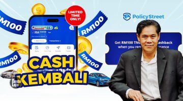Kempen 'Cash Kembali' untuk renew insurans dengan PolicyStreet