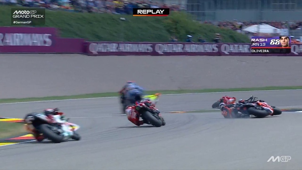 Pedro Acosta terjatuh di Turn 1 MotoGP Jerman 2025