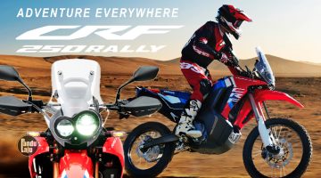 Honda CRF Rally 2025 dalam warna baharu Extreme Red