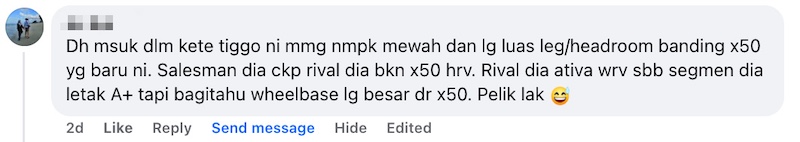Komen pembaca keliru pasal SUV segmen-A+