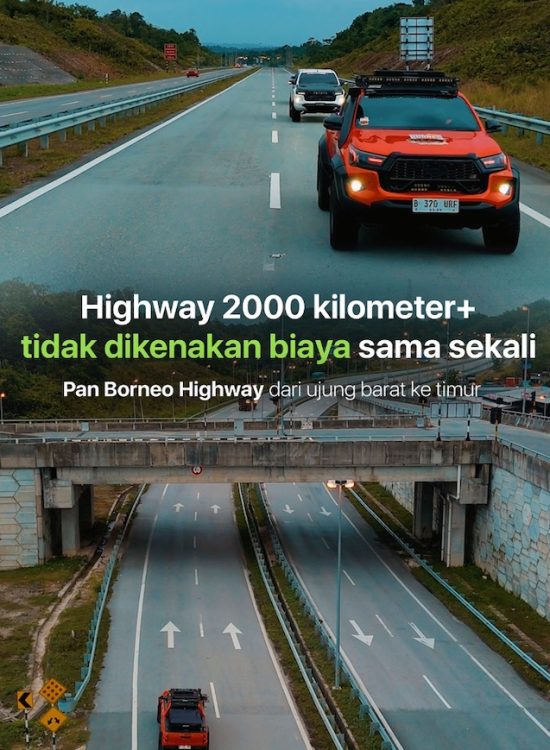 Pemandu Indonesia kagum jalan Malaysia ketika memandu di Lebuhraya Pan Borneo