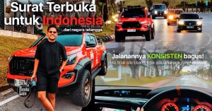 Pemandu Indonesia kagum jalan Malaysia ketika memandu di Lebuhraya Pan Borneo