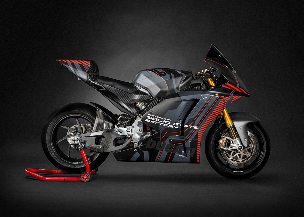Prototaip Ducati V2L guna bateri pepejal