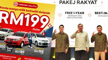 Carsome perkena Pakej Rakyat - Carsome Value Plus, beli kereta terpakai serendah RM199 sebulan.
