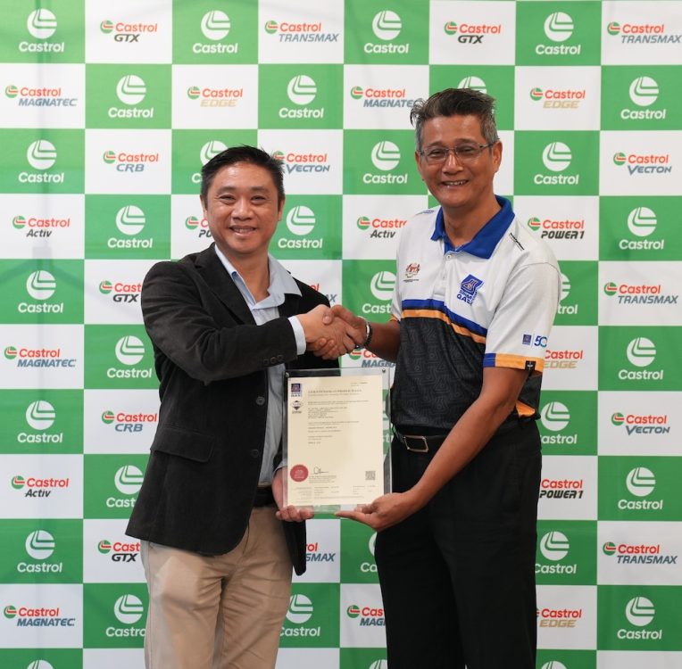 Castrol dapat pensijilan SIRIM QAS International