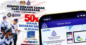 Tawaran diskaun saman PDRM 50 peratus sempena Merdeka 2025