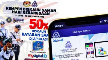 Tawaran diskaun saman PDRM 50 peratus sempena Merdeka 2025
