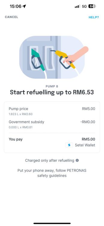 BUDI95 - isi RON95 guna Setel di Petronas