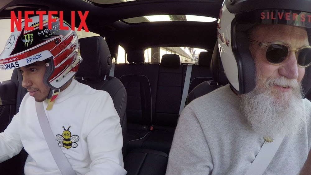 Lewis Hamilton dalam rancangan Netflix - 'My Next Guest Needs No Introduction' dengan David Letterman