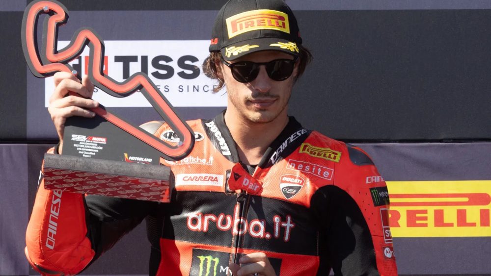 Nicolo Bulega juara Aragon WorldSBK 2025.