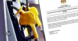 Kerajaan menafikan dakwaan mengehadkan pengisian RON95 sekali sehari bagi setiap pengguna.