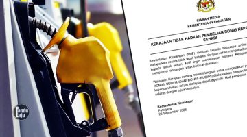 Kerajaan menafikan dakwaan mengehadkan pengisian RON95 sekali sehari bagi setiap pengguna.