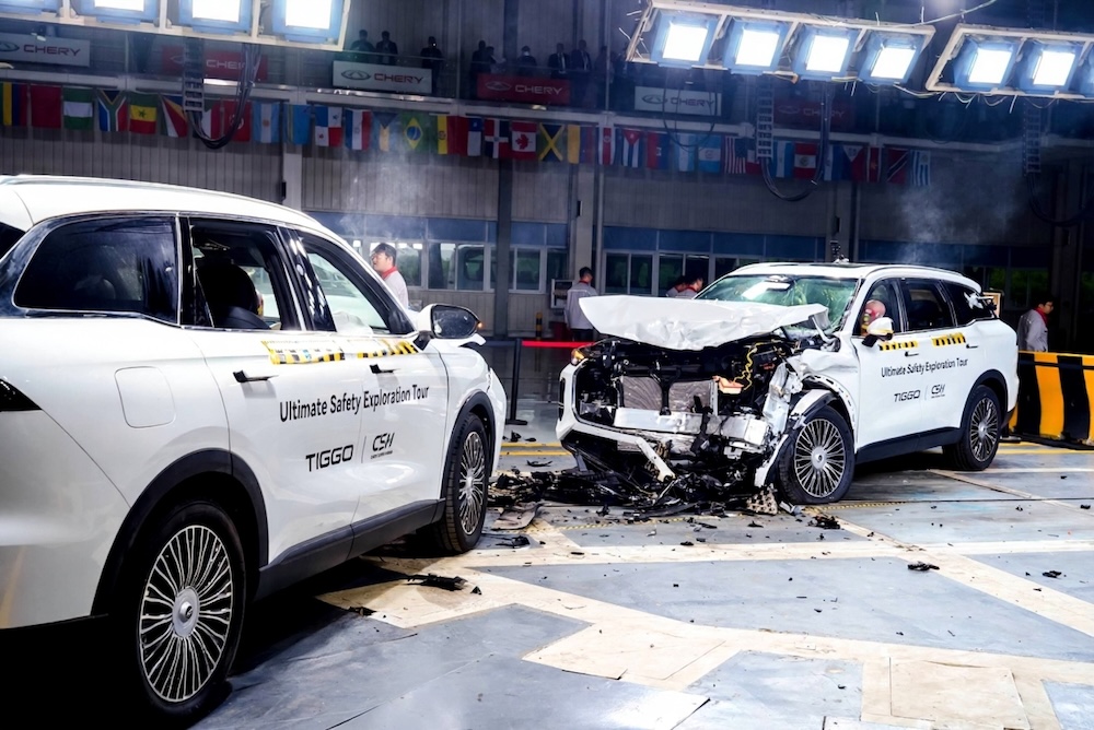 Ujian perlanggaran ekstrem Chery Tiggo 9