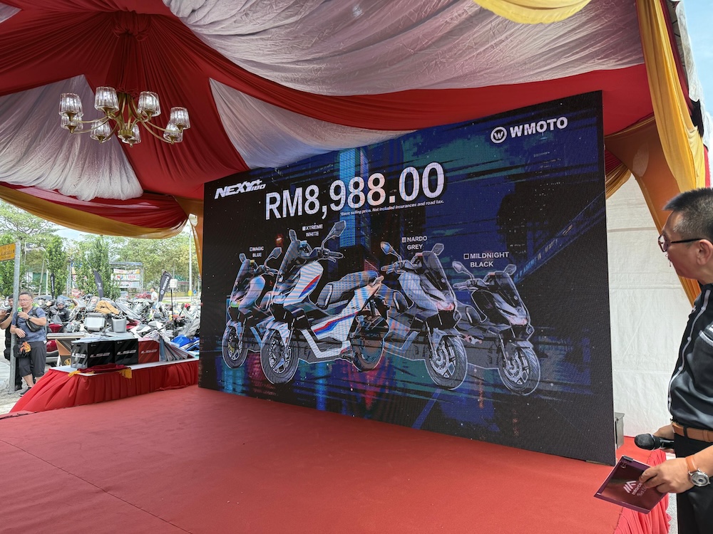 WMoto Nexy+ 180 dilancarkan untuk pasaran Malaysia.