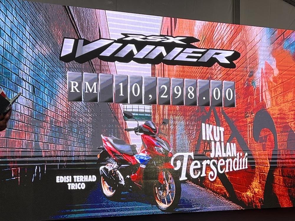 Honda RS-X Winner Tricolor Edition, 800 unit sahaja