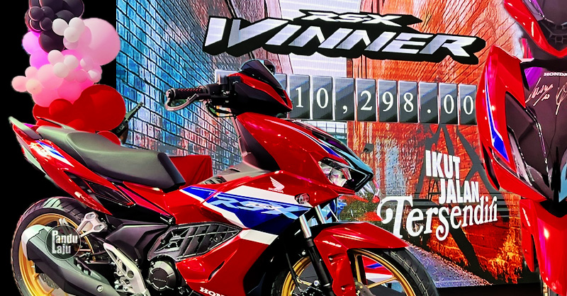 Honda RSX Winner Tricolor edisi khas lancar di Malaysia.