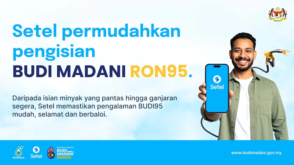 Guna Setel isi petrol RON95 subsidi RM1.99 seliter di Petronas