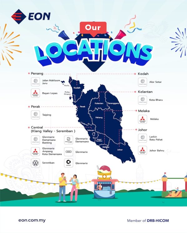 Kempen EON Year-End CAR-NIVAL 2025 | Lokasi